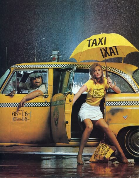 Speaking Of Checker Cabs And Great Family Pics, Here’s A Combination Of Both. This Pic Was Taken For A New York Magazine Promo Piece Concerning Retail Items With NYC Taxi Motifs On Them. The Character Model Playing The Taxi Cab Driver Was Actually A Cab Driver In Real Life And One Of Our Members' Father. (Carl Fischer - Chic Transit, NYC, 1976.) Cab Driver Aesthetic, New York Cab Aesthetic, Taxi Photoshoot, Nee York, Nyc Taxi, Taxi Car, New York Taxi, Yellow Taxi, Yellow Cabs