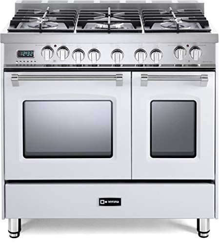 White Cooktop, Mountain Drive, Double Oven Range, Dual Oven, Dual Fuel Ranges, 5 Elements, Gas Oven, Oven Range, Gas Burners