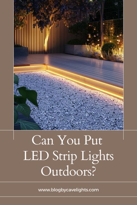 Wondering if you can brighten up your outdoor area with LED strip lights? Our quick guide offers expert advice on the benefits and best practices of outdoor LED strip lighting. Click to explore how to enhance your garden or patio ambiance with versatile and energy-efficient lighting solutions! 🏡✨ #OutdoorLiving #LEDLights #HomeImprovement Outdoor Strip Lighting Ideas, Led Strip Lighting Ideas Outdoor, Patio Lighting Ideas Outdoor, Outdoor Led Strip Lighting, Led Light Strip Ideas, Light Strip Ideas, Solar Tube Lighting, Lights Outdoors, Solar Powered Outdoor Lights