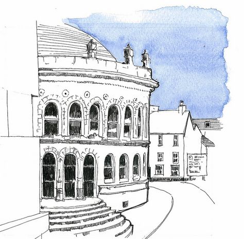 Corn Exchange Leeds from the train | Flickr - Photo Sharing! Leeds Corn Exchange, John Harrison, Presentation Techniques, John Edwards, Pen And Wash, Iconic Buildings, Ancient Architecture, Architecture Presentation, Architecture Sketch