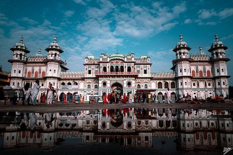 Creative Nepal on Instagram: “----- The beautiful Janaki Mandir is a Hindu temple at the heart of Janakpur. Fully built in bright white, the temple is an example of…” Janki Mandir Nepal, Janaki Mandir, Ipl Videos, Back Workout Bodybuilding, Hindu Temple, Back Workout, The Temple, Nepal, Bright White