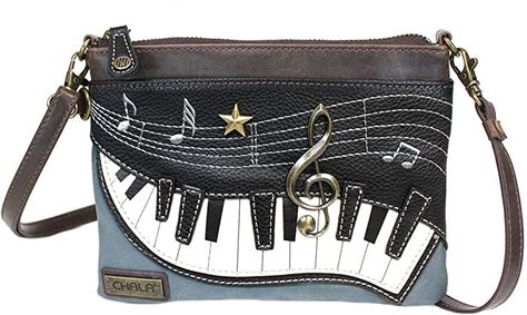 $35 total - Chala Piano Mini Crossbody Handbag with Convertible Straps Unusual Handbags, Chala Handbag, Kavu Rope Bag, Crossbody Phone Purse, Handbags Mini, Mini Crossbody Purse, Waterproof Tote, Musical Notes, Phone Purse