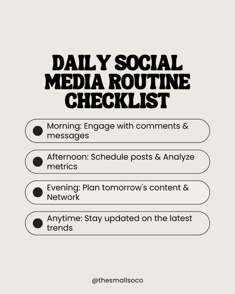 Posting Schedule Social Media, Social Media Plan, Posting Schedule, Daily Checklist, Design Identity, Social Media Schedule, Checklist Template, Media Management, Daily Schedule