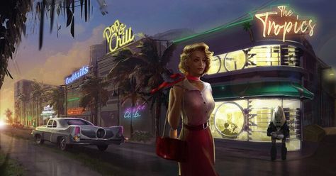 ArtStation - Introduction's Illustrations for Fallout: Miami Trailer, Tony GIMAZANE Fallout Rpg, Fallout 4, Lost City, Fallout, Video Games, Trailer, To Create, Miami, The Unit