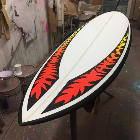 Surfboard Wax Design, Resin Tint Surfboard, Surfboard Spray Paint Design, Painted Surfboard Fins, Surfboard Collection, Surf Spray, Board Designs, Surf Boards, Surf Design