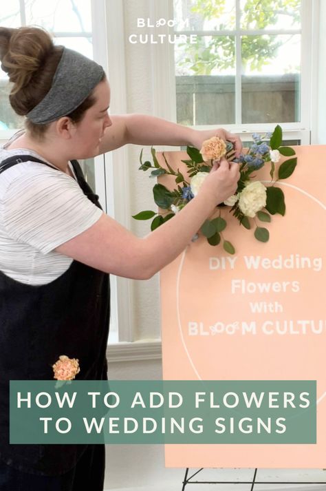 In this tutorial from Bloom Culture Flowers, we are sharing how to create beautiful wedding signs for your wedding reception, wedding welcome signs or wedding ceremony decor. Our step by step tutorials will take you through how to make DIY Wedding Signs for your wedding decor. Floral Wedding Signs add a unique and custom touch to your big day. Floral Wedding Sign, Welcome Flowers, Diy Wedding Arch, Diy Floral Decor, Boring People, Wedding Signs Diy, Floral Signs, Wedding Reception Flowers, Wedding Arch Flowers