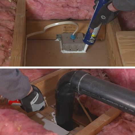 Install Blown-In Attic Insulation | Lowe’s Insulating Attic, Insulate Attic, Blown In Insulation, Attic Flooring, Attic Insulation, Garage Remodel, Energy Bill, Safety Tips, Play Houses