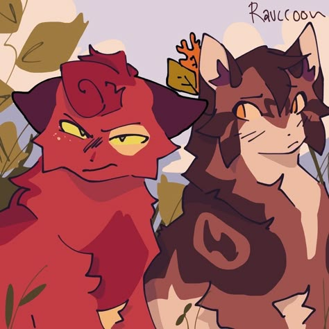 Warrior Cat Matching Pfps, Squirrelflight Fanart, Leafpool Warrior Cats, Warrior Cats Icon, Warriors Fanart, Warrior Cats Fanart, Warrior Cat Art, Warrior Cats Comics, Cat Anatomy