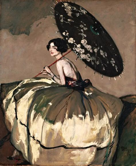 Jean-Gabriel Domergue Jean Gabriel Domergue, Galleria D'arte, Under My Umbrella, Painted Ladies, Women In Art, Art Et Illustration, Figurative Art, Beautiful Paintings, Classic Art