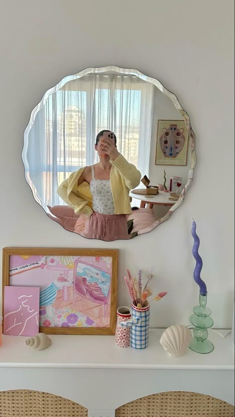 Danish Apartment Aesthetic, Bedroom Pastel Colors Room Ideas, Pastel Apartment Aesthetic, Brandy Melville Priscilla Pants, Color Room Decor, Priscilla Pants, Josie Top, My Dream House, Pastel Bedroom