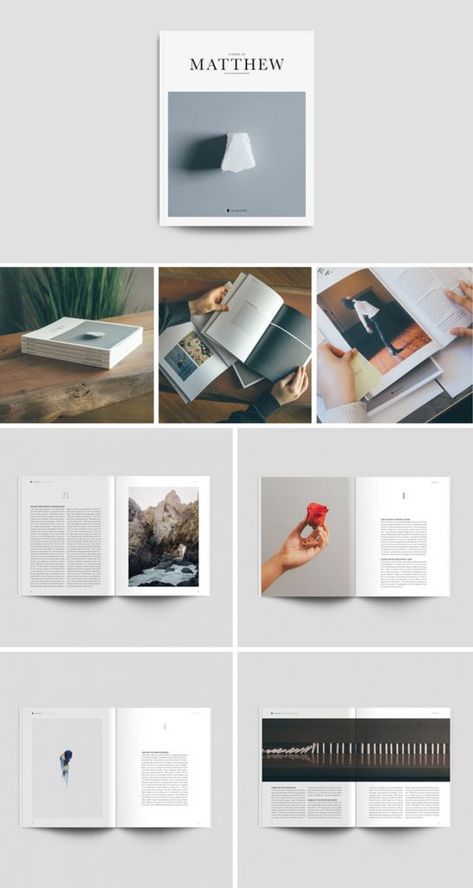 Minimalist Magazine Layout, Photo Book Layout Design, Jonathan Ogden, Coffee Table Book Layout, Minimalist Magazine, The Book Of Matthew, Coffee Table Book Design, Gospel Of Matthew, Photobook Layout