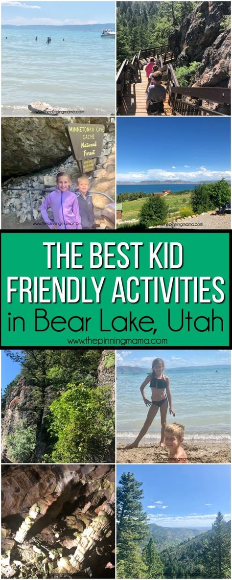 Bear Lake Idaho, The Pinning Mama, Bear Lake Utah, Travel Utah, Utah Trip, Lake Activities, Lake Fun, Utah Lakes, Summer Camp Activities