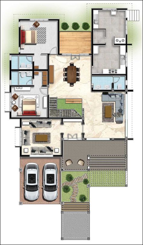 Floor Plan Elevation, 30x50 House Plans, Square House Plans, Plan Elevation, Dream Villa, Two Story House Design, 2bhk House Plan, Bungalow Floor Plans, Indian House Plans