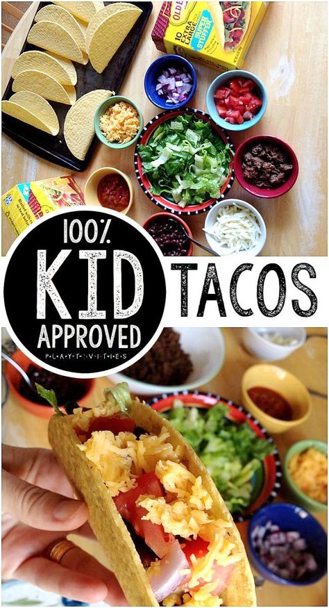 Kid Approved Taco Dinner Kids Taco, Timetable Ideas, Study Timetable, Main Recipes, Easy Taco Recipes, Taco Meat Recipes, Kid Chef, Eating Tacos, Taco Dinner