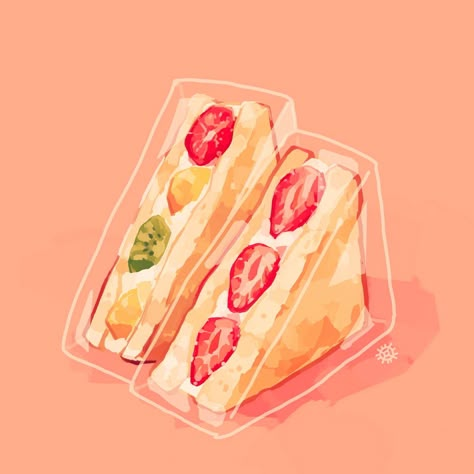 Embedded image Sandwich Bar, 귀여운 음식 그림, Arte Do Kawaii, Deli Sandwiches, Party Sandwiches, Food Sketch, Food Artwork, Food Anime, Food Illustration Art