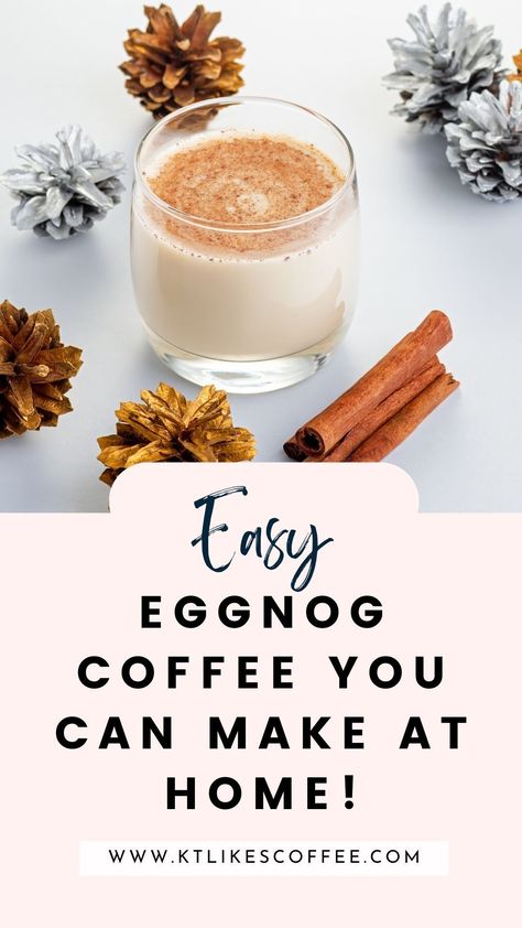 Cozy up this winter with the perfect Eggnog Coffee recipe! 🍂☕ This delicious blend of creamy eggnog and rich coffee is the ultimate winter coffee drink to keep you warm all season long. Whether you're a fan of hot coffee recipes or looking for a festive twist, this easy recipe is a must-try. Check it out now and sip your way to holiday bliss! Egg Nog Coffee Recipe, Eggnog Coffee Recipe, Hot Eggnog Drinks, Christmas Coffee Ideas, Drinks With Eggnog, Coffee Eggnog, Hot Coffee Recipes, Eggnog Coffee, Coffee Recipes Hot