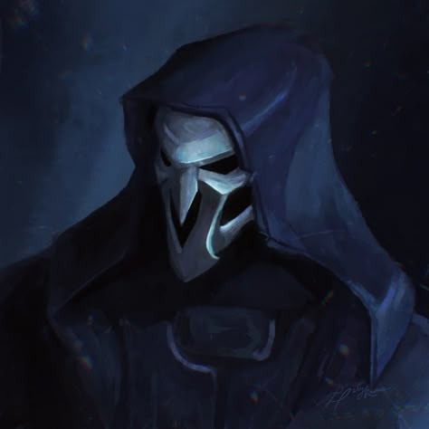 Portrait of Reaper from Overwatch Reaper Overwatch Profile Picture, The Reaper Overwatch, Reaper And Soldier 76 Matching Icons, Reaper Fanart Overwatch, Reaper Pfp Ow, Reaper Icon Overwatch, Reaper Overwatch Pfp, Overwatch Fanart Pfp, Reaper Overwatch Fanart