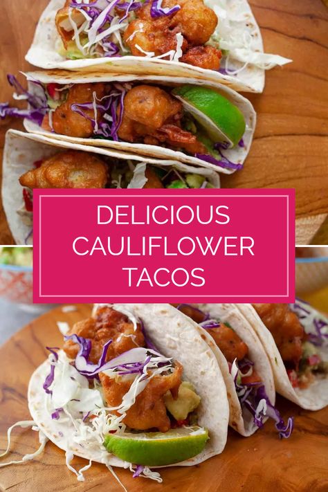 Have you tried Cauliflower Tacos yet? These tasty vegan delights make a wonderful substitute for traditional taco fillings. Packed with savory roasted cauliflower, they are perfect not only for Taco Tuesday but also for quick and healthy weeknight dinners. Whether you're vegan or just love healthy recipes, these easy cauliflower tacos are surely going to be a hit at every dinner table. Add a splash of your favorite salsa and fresh avocado for an incredible taste. Perfect for meal prepping or a cozy family meal! Cauliflower Recipes Tacos, Cauliflower Taco, Roasted Cauliflower Tacos, Creamy Chipotle Sauce, Lentil Tacos, Cauliflower Tacos, Taco Fillings, Vegetarian Tacos, Easy Cauliflower