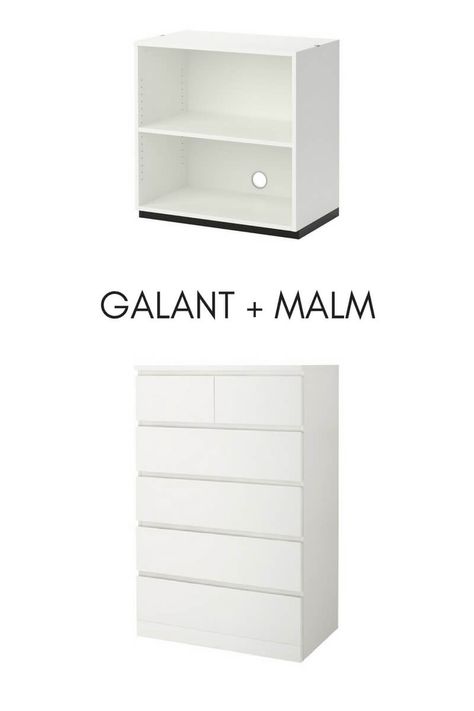 Add drawers for closets aka IKEA hack your built-in wardrobe Drawers In Closet Ikea Hacks, Ikea Malm Built In Hack, Ikea Malm And Billy Hack, Ikea Drawers In Closet, How To Add Drawers To A Closet, Ikea Closet Dresser Hack, Ikea Malm Dresser Hack Closet, Nordli Closet Hack, Ikea Dresser In Closet Ideas