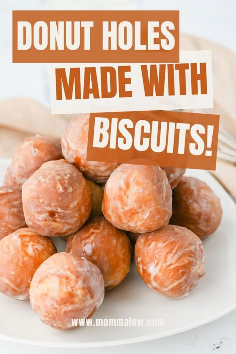 If you're in the mood for a quick and tasty treat, this biscuit donut hole recipe is the answer! Made with canned biscuits, these donut holes are simple, fast, and incredibly delicious. Fry them up until they’re golden brown, then roll them in your favorite toppings like cinnamon sugar or powdered sugar. This recipe is perfect for anyone who loves donuts but doesn't want to spend hours making them from scratch. In just a few minutes, you can enjoy warm, homemade donut holes that are great for breakfast, dessert, or a snack anytime. Doughnut Recipe With Biscuits, Doughnut Recipe Easy Biscuit, Biscuit Dough Recipes Canned, Easy Donut Holes Recipe, Fried Mini Donut Recipe, Biscuit Donut Holes, Biscuit Donuts Recipe, Homemade Donut Holes, Donut Hole Recipe Baked