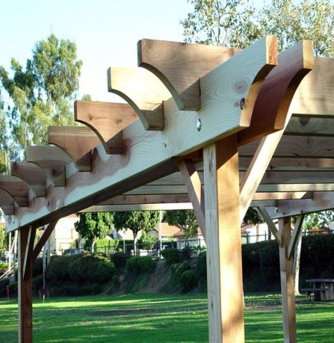 Pergola Hardware, Diy Pergola Kits, Pergola Diy, Terrasse Design, Backyard Hammock, Tuscan Garden, Patio Pergola, Building A Pergola, Pergola Attached To House