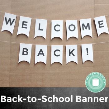 Free Printable: Welcome Back! Banner #backtoschool Welcome Back Party Decorations, Welcome Back To Work Office, Welcome Back Poster Ideas, Welcome Banner Ideas, Wel Come Back To School Board, Welcome Banner Printable Free, Welcome Back To School Banners Ideas, Welcome Back Banner Printable Free, Welcome Back Boards