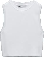 White Tank Top From Zara, Basic Everyday Zara T-shirt, Zara White Cami Tank Top, Zara Basic Stretch T-shirt, Basic White Zara T-shirt, Fine Knit Sweater, Knitwear Women, Zara, Knitwear