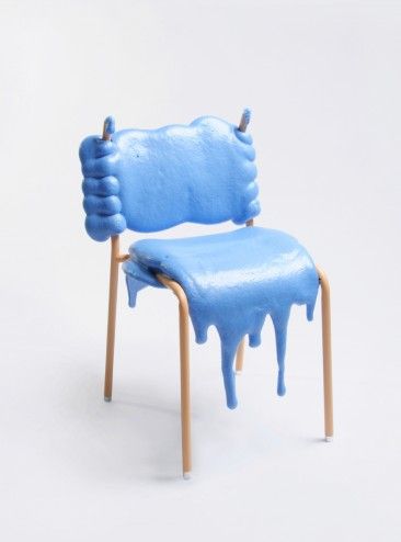 3d Weird Furniture, Unusual Furniture, Unique Chair, Table Sofa, Art Chair, Blue Chair, Funky Furniture, Cafe Chairs, Chaise Design