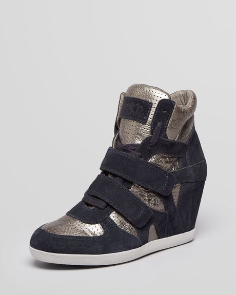 ASH High Top Wedge Sneakers Bea - Lyst <3333 Sneaker Wedges Outfit, Wedges Outfit Winter, Wedges Outfit, High Top Wedge Sneakers, Sneaker Wedges, Hidden Wedge Sneakers, Leather Hide, Sneakers For Women, Wedge Sneakers