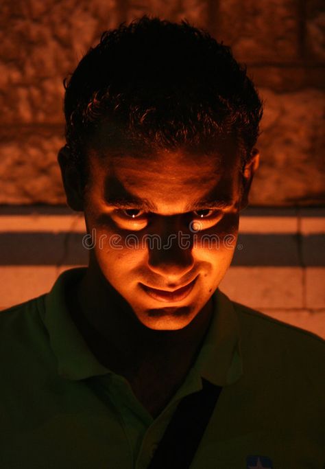 Devil face. An evil face of a guy with a red light under him , #AFFILIATE, #evil, #face, #Devil, #light, #red #ad Portraits With Good Lighting, Light Under Face Reference, Light Below Face, Evil Lighting Reference, Pleading Face Reference, Lighting From Below Face, Ominous Lighting Face, Light From Under Face Reference, Face Lighting From Below