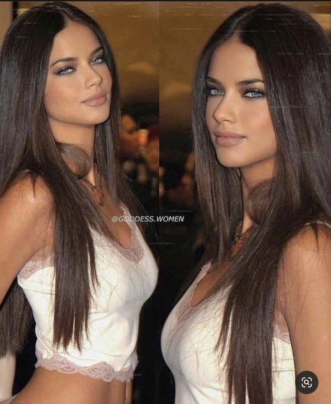 Goddess Women, Adriana Lima Style, Adriana Lima Young, Model Aesthetic, Victoria Secrets, Adriana Lima, Beauty Face, Pretty Face, Maybelline