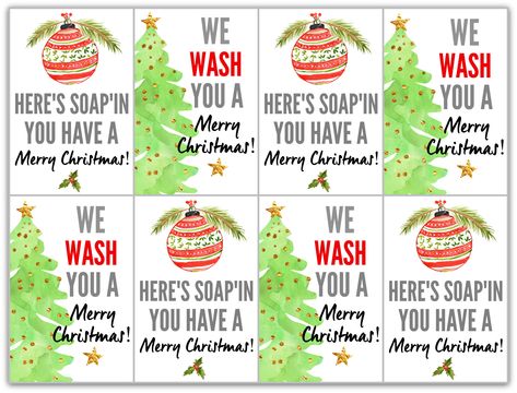 Soap Gifts with Free Printable Tags Soap Gifts Ideas, Hand Soap Tags Free Printable, Soap Gift Ideas, Soap Tags, Hand Soap Gift Tags Printables Free, Soap Tags Printable, Soap Christmas Gift Ideas, Hand Soap Gift Ideas, Hand Sanitizer Gift Tag Free Printable