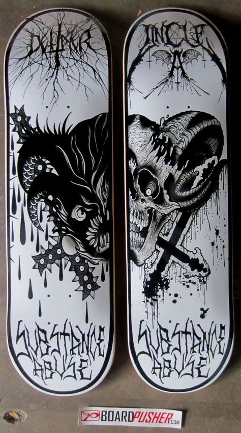 Substance Recovery, Snowboard Art, Old School Skateboards, Skateboard Deck Art, Skateboard Art Design, Sick Designs, Dollar Store Halloween, Custom Skateboards, Bitcoin Trading