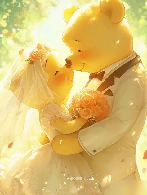 Winnie The Pooh Wedding, Winnie The Pooh Drawing, Disney Movie Characters, Winnie The Pooh Pictures, Pooh And Friends, Winnie The Pooh Christmas, Cute Winnie The Pooh, Cute Bear Drawings, Cute Disney Pictures