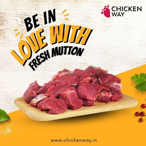 Order freshly cut Mutton at Chicken Way to eat fresh. We provide you with Super Fresh Mutton pieces in hygienic packaging. Cook this fresh mutton and give yourself a treat with a mutton curry bowl. Don't compromise with your mutton, always eat fresh. Go Online and Order your Fresh Mutton Now! Buy here: www.chickenway.in #ChickenWay #chicken #mutton #freshmutton #muttoncooking #muttoncurry #muttonbowl #meatcooking #freshmeat #freshmutton #homedelivery #freshmeatdeals #freshcutsdaily Mutton Meat, Meat Art, Curry Bowl, Mutton Curry, Eat Fresh, Indian Family, Fresh Chicken, Fresh Meat, Creative Ads