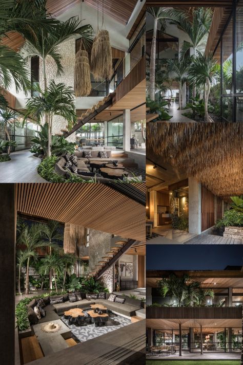 Modern Bali House, Bali House Design, Bali Home Design, Tropical Contemporary House, Tropical Architecture Design, Cala Saona, Bali Home, Bali Architecture, Tropical House Design