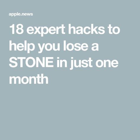 18 expert hacks to help you lose a STONE in just one month Lose A Stone In A Month, Lose A Stone, Jaffa Cake, Tapas Dishes, Sugar Free Gum, Glycemic Index, Sugary Food, New Year New Me, One Month