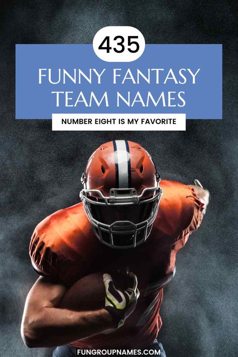 435 Funny Fantasy Football Team Names Funny Football Team Names, Fantasy Football Names Funny, Fantasy Football Team Names, Fantasy Team Names, Fantasy Football League Names, Pun Names, Football Draft Party, Fantasy Football Draft Party, Fantasy Football Names