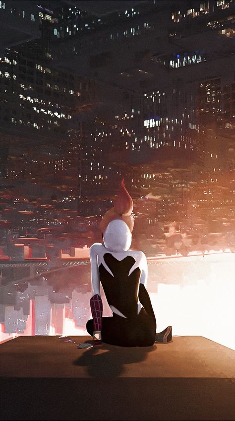 Spiderman Gwen Stacy Wallpaper, Spiderverse Wallpaper Aesthetic, Spider Verse Gwen, Gwen Stacy Wallpaper, Across The Spider Verse Wallpaper, Spiderman And Gwen, Spider Verse Wallpaper, Spiderman Gwen Stacy, Spiderman Across The Spiderverse