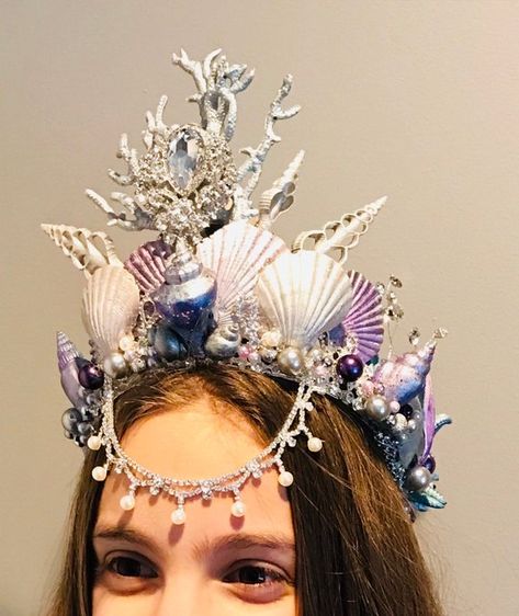 Under The Sea Costumes, Mermaid Headpiece, Sea Costume, Mermaid Crowns, Shell Crowns, Seashell Crown, Crown Of Glory, Mermaid Crown, Character Clothes