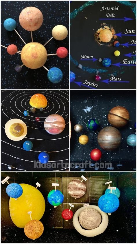 Solar System Projects For Students Using Styrofoam Balls Solar System Creative Ideas, Solar System Styrofoam Balls, Box Solar System Project, Solar Sistema Project Easy, Solar System Model Project, 3d Solar System Project, Toilet Paper Solar System Scale Model, Diy Solar System Project, Make A Solar System