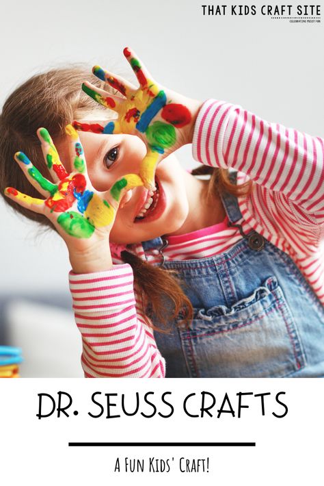 Dr. Seuss Crafts for Kids of All Ages - That Kids' Craft Site Children Day Activities For Kids, Dr Seuss Crafts For Kids, Preschool Photo Ideas, Dr Seuss Craft, Dr Seuss Snacks, Dr. Seuss Crafts, Preschool Photography, Kindergarten Photos, Dr Seuss Activities