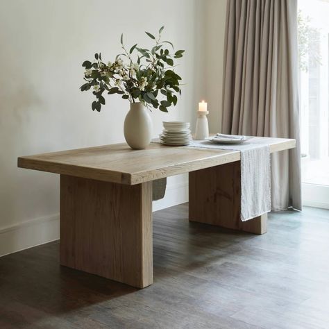 Discover sophistication at its finest with our curated collection of luxury home furniture. Explore timeless pieces that elevate any space. Organic Modern Dining Table, Wooden Dinner Table, Elm Wood Furniture, Blue Kitchen Tiles, Luxury Sideboard, Wood Dining Room Table, 6 Seater Dining Table, Timber Table, Reclaimed Wood Dining Table