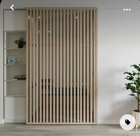 Wood Slatted Door, Slat Wall Sliding Door, Slatted Sliding Doors, Diy Slat Door, Slat Barn Door, Wooden Partition Design, Sliding Cupboard, Louvre Doors, Laundry Doors