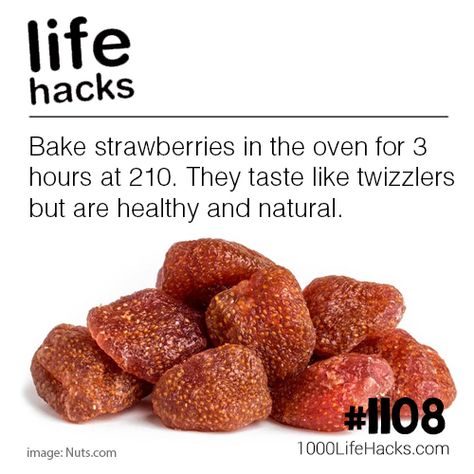 Strawberry Twizzler Snacks Healthy Life Hacks, 1000 Life Hacks, Baked Strawberries, Cooking Hacks, Easy Snack Recipes, Delicious Snacks Recipes, Camping Food, How To Turn, Fruit Recipes