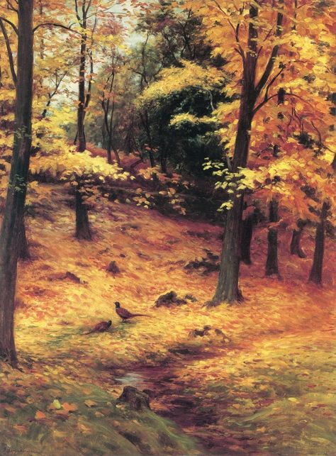 Joseph Farquharson - Autumn Gold Joseph Farquharson Paintings, Joseph Farquharson, Sheep Paintings, Scottish Art, Autumn Scenes, Great Paintings, Watercolor Trees, Autumn Painting, Paintings I Love