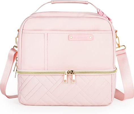 Lunchboxes Aesthetic, Lunch Box Backpack, Pink Lunch Box, Pink Lunch Bag, Rope Workout, Lunch Boxes For Women, Cute Lunch Boxes, Women Lunch Bag, Stylish Luggage