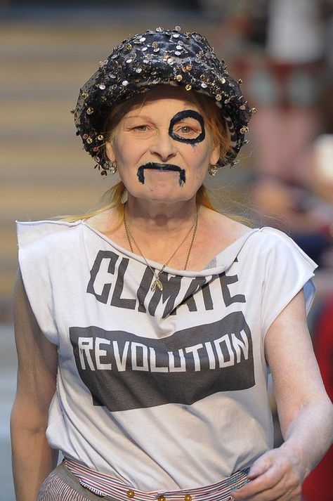 Climate Revolution, Punk Mom, Vivienne Westwood T Shirt, Vivienne Westwood Fashion, Worlds End, Katharine Hamnett, Style Analysis, Fashion Victim, Red Label