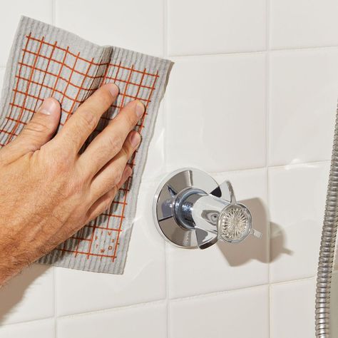 The Best Way to Clean Grout Is Also the Easiest on Food52 Best Way To Clean Grout, Staining Wood Floors, Clean Grout, Natural Sponge, Printed Tile, Hard Water Stains, Clean Tile, Dirty Water, Grout Cleaner