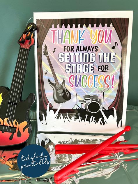 Rock And Roll Theme Classroom Bulletin Boards, Rock Star Teacher Appreciation Week, Rock And Roll Teacher Appreciation Week, Rockstar Teacher Appreciation, Hollywood Teacher Appreciation, Teacher Appreciation Week Printables, Appreciation Themes, Teacher Appreciation Week Themes, Rock Star Theme